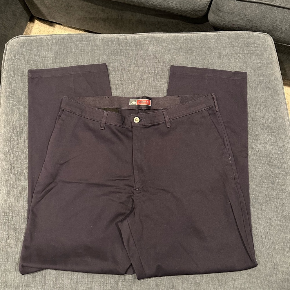 Men's navy blue slacks